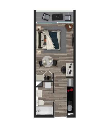 DEPARTAMENTO Edificio Dublé Almeyda, Ñuñoa, sector Metro Ñuñoa, Av. Campo de Deportes