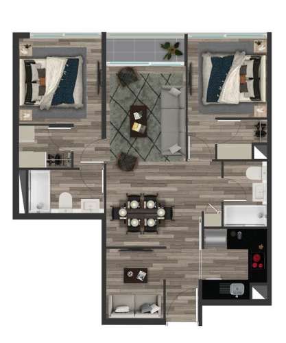 DEPARTAMENTO Edificio Dublé Almeyda, Ñuñoa, sector Metro Ñuñoa, Av. Campo de Deportes