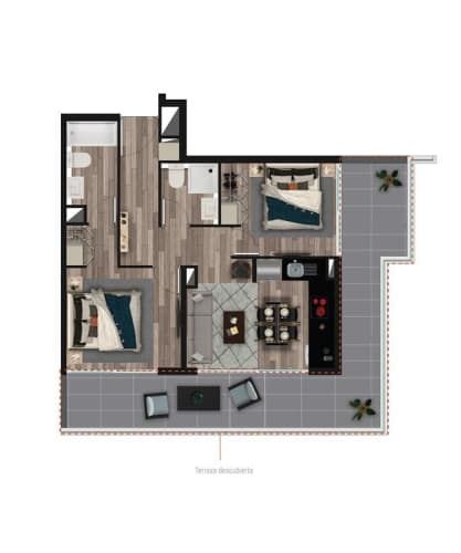 DEPARTAMENTO Edificio Dublé Almeyda, Ñuñoa, sector Metro Ñuñoa, Av. Campo de Deportes