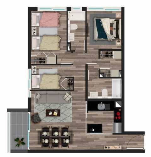 DEPARTAMENTO Edificio Dublé Almeyda, Ñuñoa, sector Metro Ñuñoa, Av. Campo de Deportes