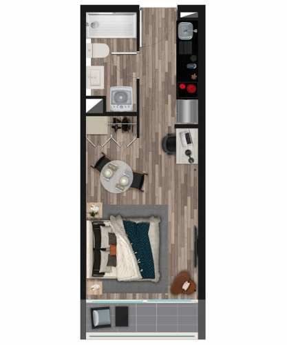 DEPARTAMENTO Edificio Dublé Almeyda, Ñuñoa, sector Metro Ñuñoa, Av. Campo de Deportes