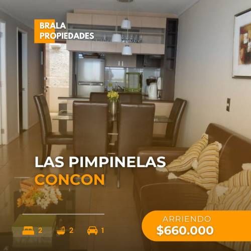 ARRIENDO DEPARTAMENTO COSTA DE MONTEMAR, CONCON