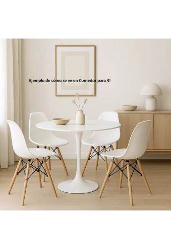 Mesa Tulip Blanca 80 cm