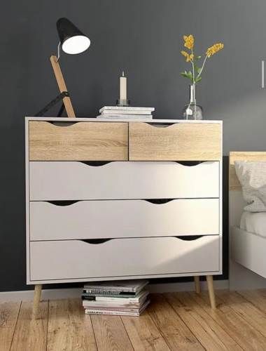 Cómoda Oslo Tvilum 5 Cajones 99 x 100 x 39 cms