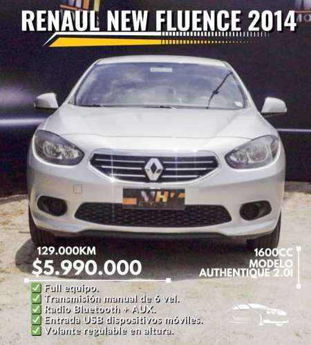 RENAUL NEW FLUENCE AUTHENTIQUE 2.0. 2014