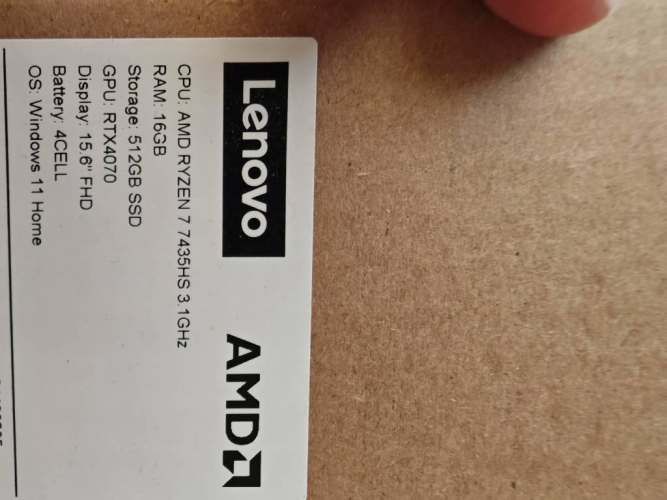 Se vende notebook Lenovo LOQ Nuevo con Boleta NO CONVERSABLE