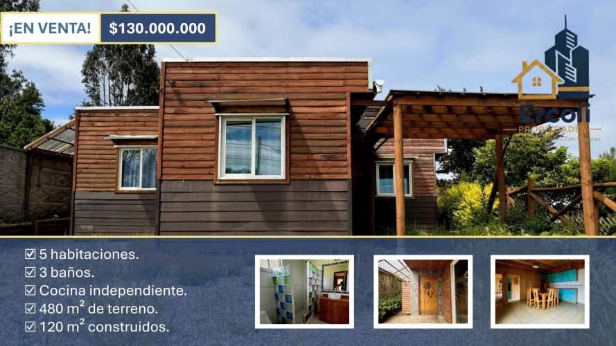 VENTA CASA TOME 5D 3B 7ESTACIONAMIENTOS