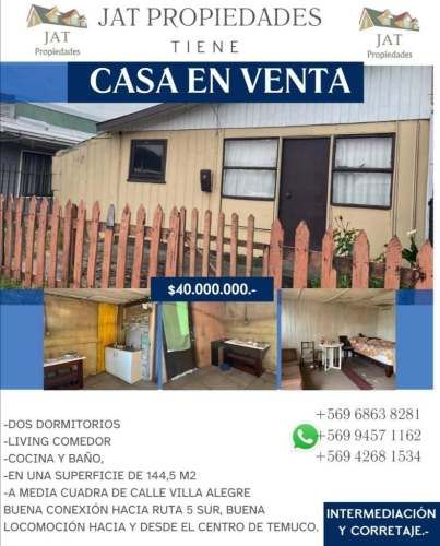 CASA EN VENTA.- PLC