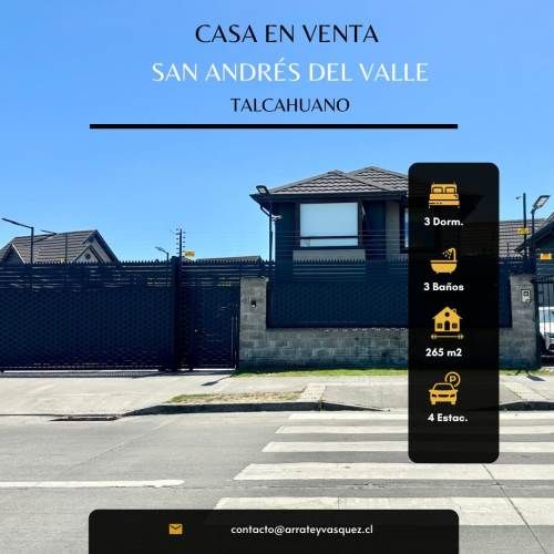 HERMOSA CASA EN VENTA SAN ANDRES DEL VALLE