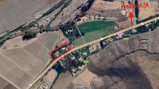 Hermosa parcela con casa orilla ruta 41