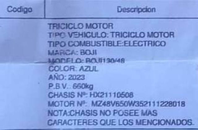 MOTO BOJI, ELECTRICA SEMI NUEVA POCO USO