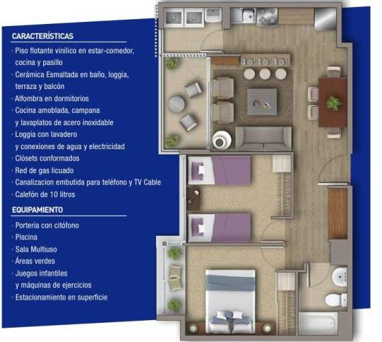 Arriendo Departamento Totalmente Nuevo en Condominio Talinay, Coquimbo, Arriendo Anual