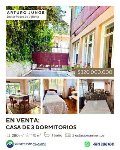 VENTA DE CASA 3 DORMITORIOS, CONCEPCION