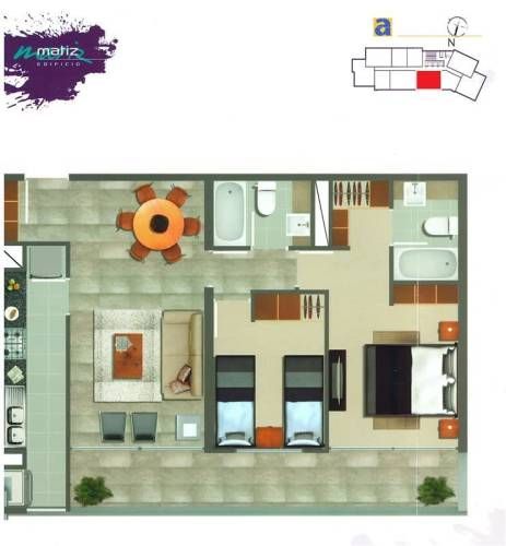 DEPARTAMENTO Edificio Matiz piso 21 (Centro Financiero)