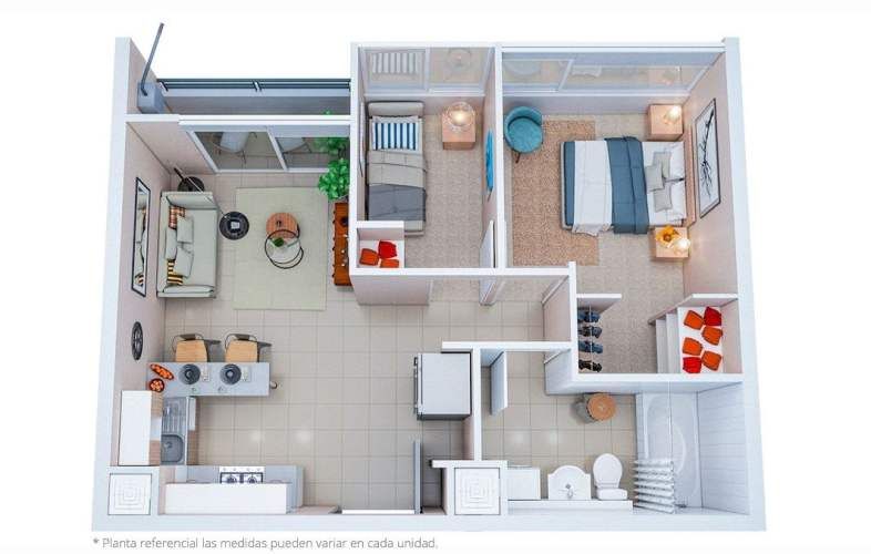 DEPARTAMENTO Marga Marga/Troncal Sur/QUILPUÉ - 2D 1B sin estacionamiento