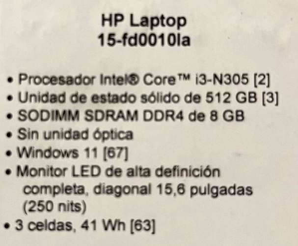 Vendo laptop nueva