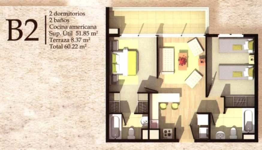 Departamento Huertos Familiares + 2 estacionamientos