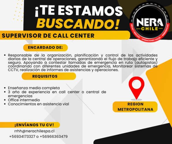 supervisor(a) call center