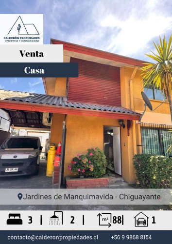 Hermosa Casa en Venta Condominio Jardines de Manquimavida – Chiguayante