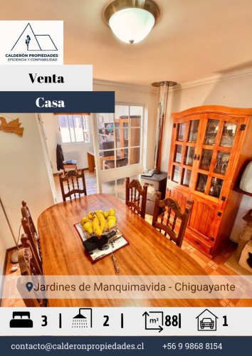 Hermosa Casa en Venta Condominio Jardines de Manquimavida – Chiguayante