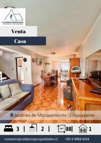 Hermosa Casa en Venta Condominio Jardines de Manquimavida – Chiguayante