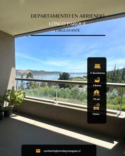 Estupendo Departamento en Arriendo en Lonco Parque, Chiguayante