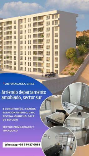 Dpto Amoblado  Parque Ingles 2D 2B