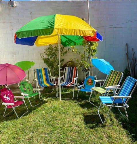 Mesas plegables  sillas de Playa y Quitasol