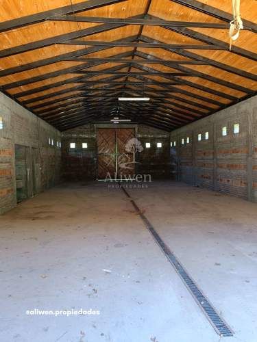 Parcela y galpón (ex bodega de vinos)
