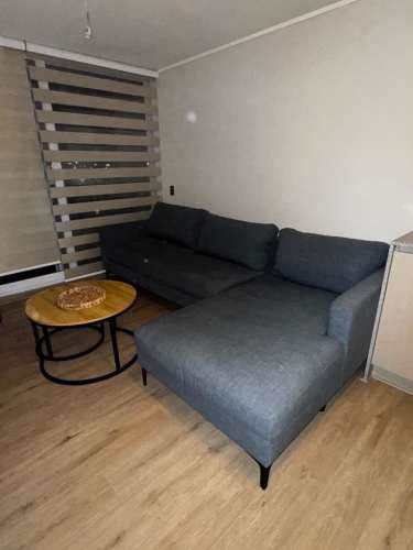 Sillón en L color azul