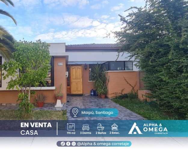 OFERTA ESPECIAL SE VENDE HERMOSA CASA EN MAIPU