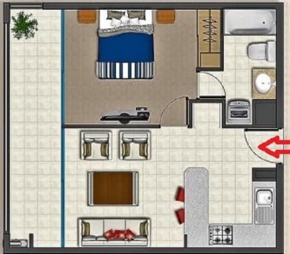 280mil Depto Mtro Ecuador 1D 1B Amplio Gran Terraza Inst. Lavadora