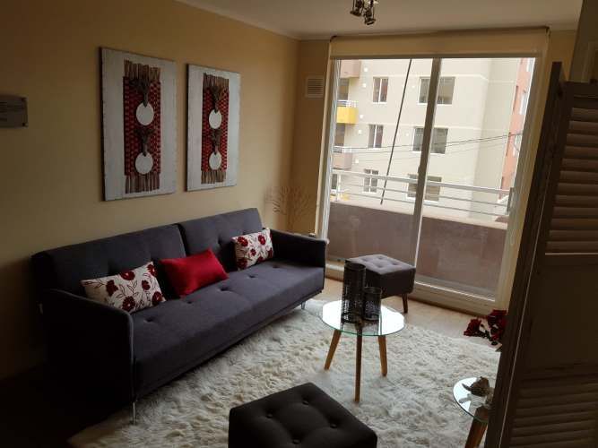 COCINA ABIERTA GOGIA  LIVING COMEDOR CON LINDA VISTA Y ESTACIONAMIENTO