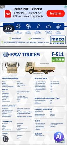 ¡Imperdible! Camión FAW F511 2024 – Solo 1.421 km , 3 toneladas, impecable,  aire acondicionado. $14.00.000 conversable.