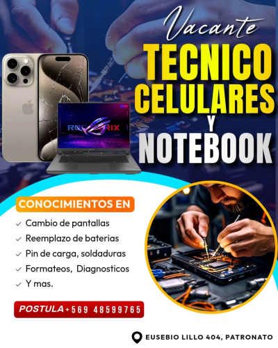 Técnico de celulares y computacion