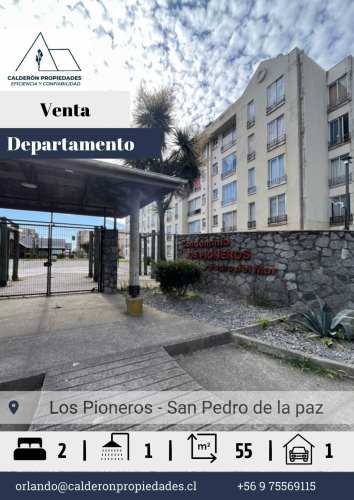 Se vende hermoso e iluminado departamento con vista privilegiada en sector Los pioneros