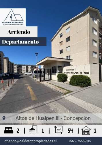Se arrienda hermoso departamento en condominio Altos de Hualpén  - Sector La Floresta