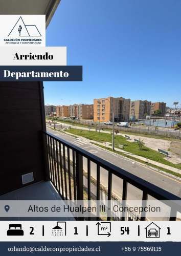 Se arrienda hermoso departamento en condominio Altos de Hualpén  - Sector La Floresta