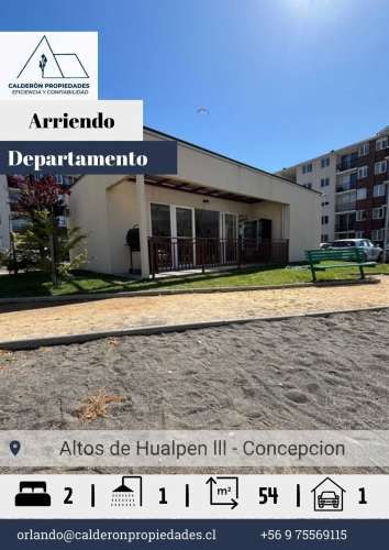 Se arrienda hermoso departamento en condominio Altos de Hualpén  - Sector La Floresta