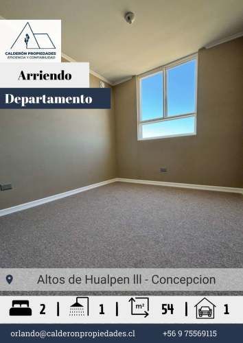 Se arrienda hermoso departamento en condominio Altos de Hualpén  - Sector La Floresta