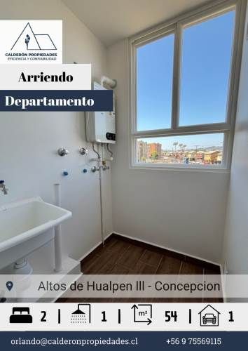 Se arrienda hermoso departamento en condominio Altos de Hualpén  - Sector La Floresta