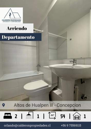 Se arrienda hermoso departamento en condominio Altos de Hualpén  - Sector La Floresta