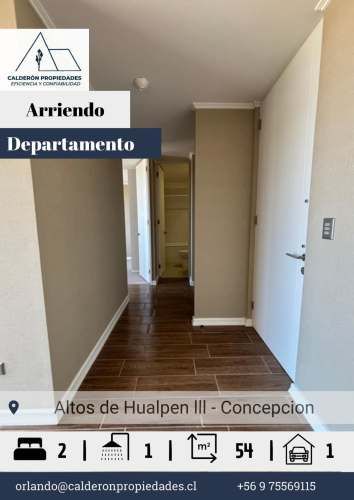 Se arrienda hermoso departamento en condominio Altos de Hualpén  - Sector La Floresta