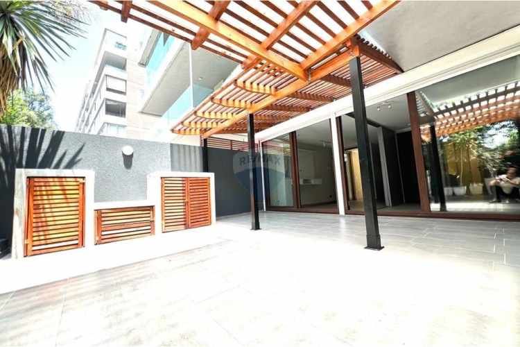 1 dorm + bodega / terraza propia de 38 m2