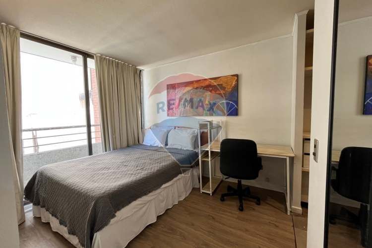 Amoblado 1d+1b+1e+1b. metro s. lucía