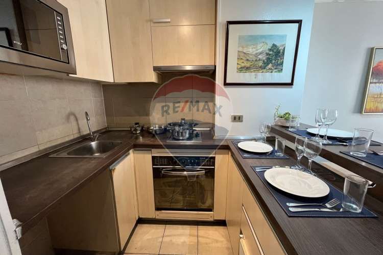 Amoblado 1d+1b+1e+1b. metro s. lucía