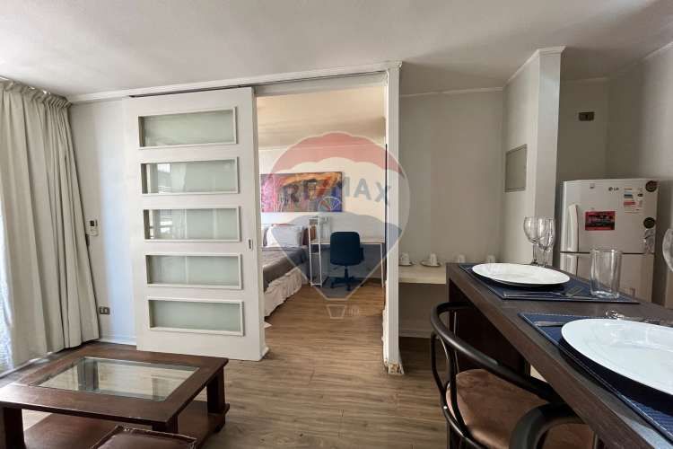 Amoblado 1d+1b+1e+1b. metro s. lucía