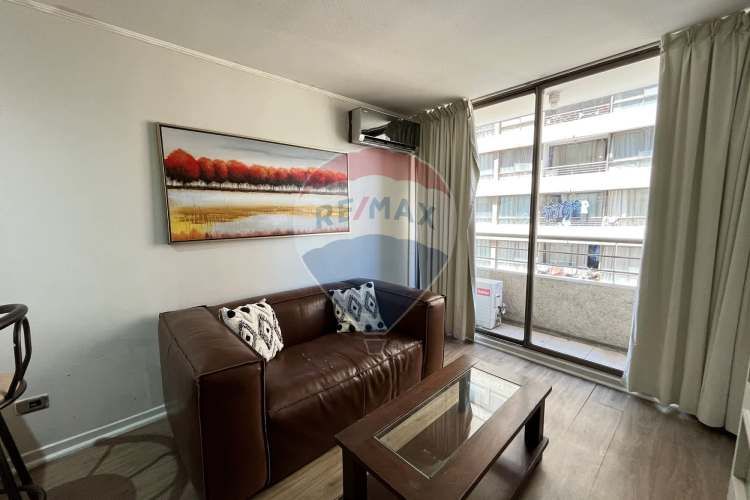 Amoblado 1d+1b+1e+1b. metro s. lucía