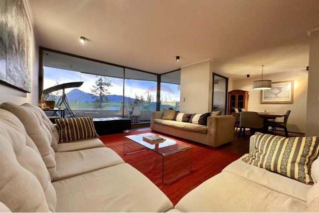 Depto vista panoramica huinganla 4d 4b sala estar