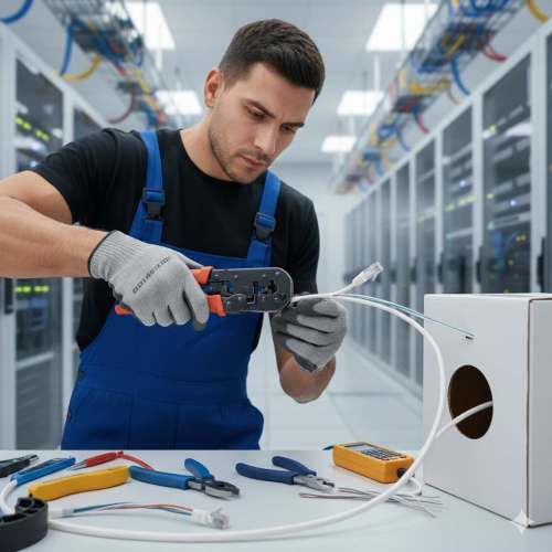 Tecnico instalador de cámaras de vigilancia